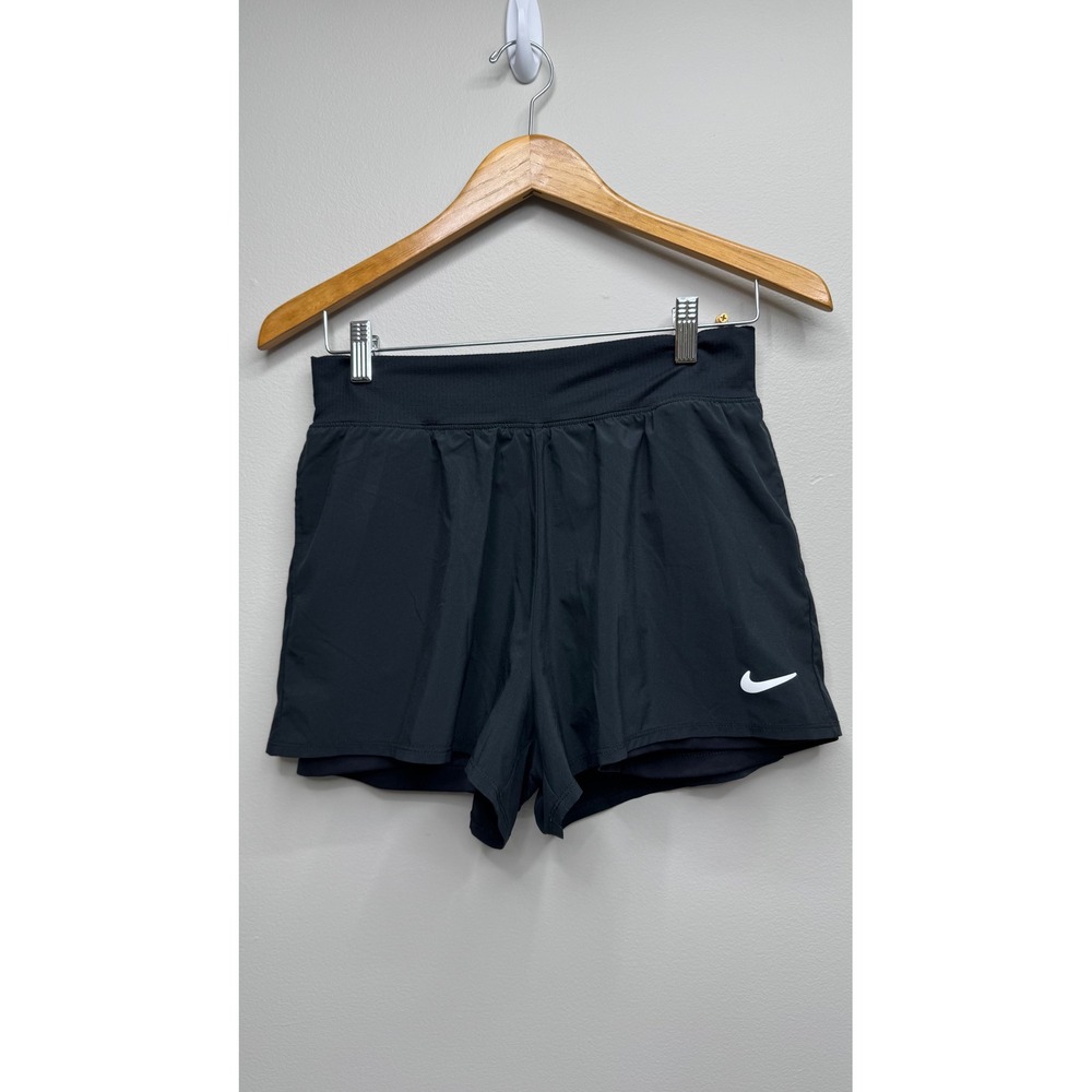 Nike Dri-FIT Slim Fit 2-in-1 Running Shorts Black Womens Medium DD5423-010